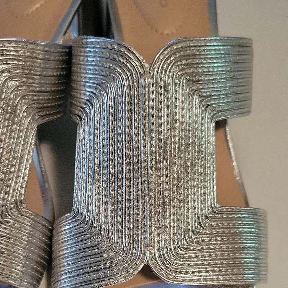 Bandolino Silver Rhinestone Mules - Picture 6 of 7
